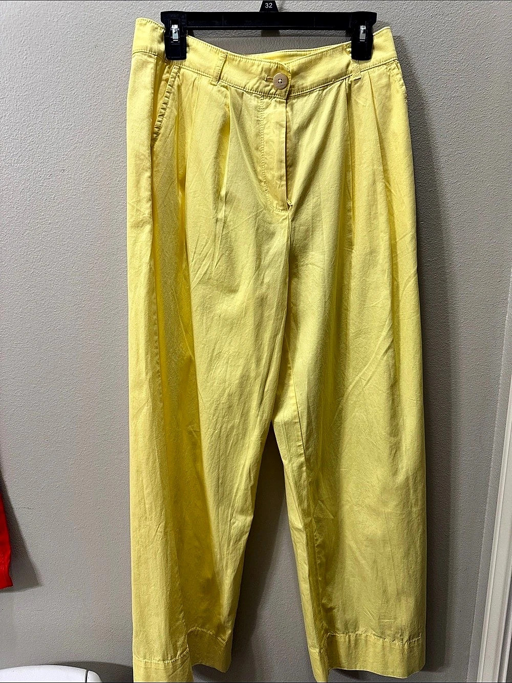 LOFT Wide Leg Pants in Yellow Size 4 Like New
